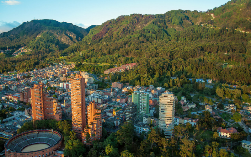 Bogota, Columbia in May.