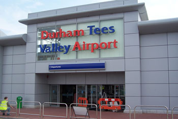 durham tees airport. Used under creative commons license from aebrookes