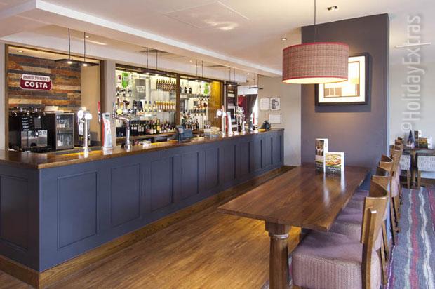 The bar at the Premier Inn London Gatwick airport