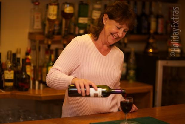 Enjoy a drink at the bar at the Waterhall Country House