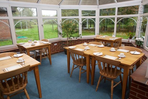 The restaurant at the Waterhall Country House