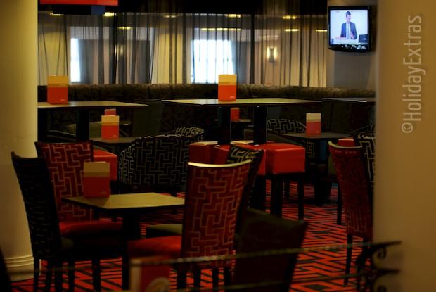 Seating in the bar at the Crowne Plaza Liverpool