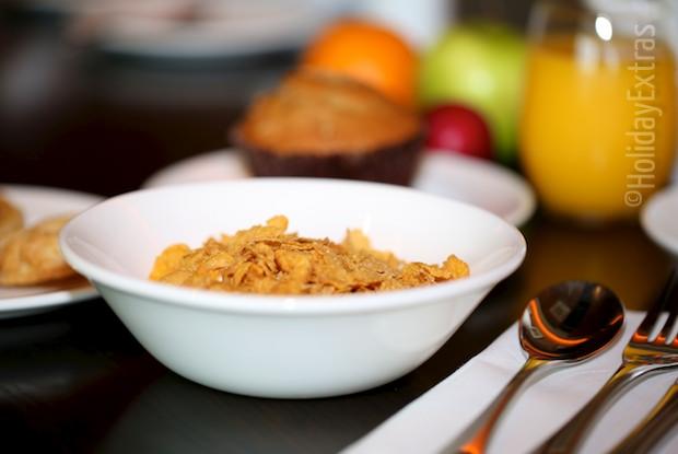 A healthy breakfast at the Doubletree by Hilton