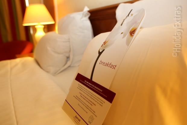 Comfy pillows at the Marriott Gosforth Park
