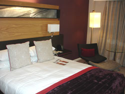 Bedroom at Gatwick Hilton Hotel