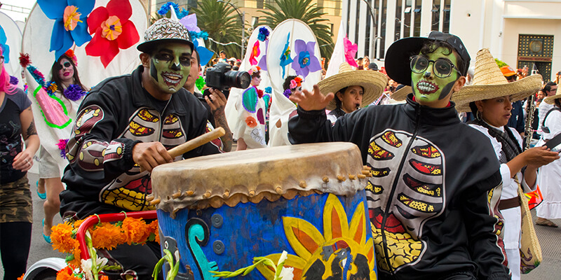 Day of the Dead or Dia de los Muertos Celebrations in Mexico