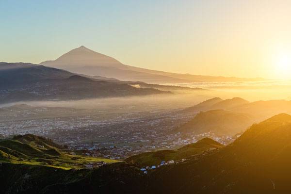 Sunset overlooking Tenerife