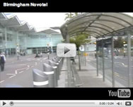 How close is the Birmingham Novotel to the airport?