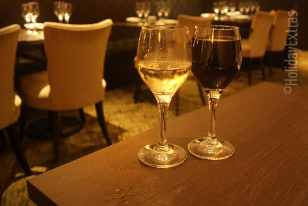 Enjoy a glass of wine or two at Amys bar at the Gatwick Hilton