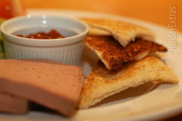 Pate and toast at the Britannia Manchester Airport