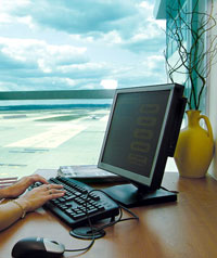 Booking holidays online