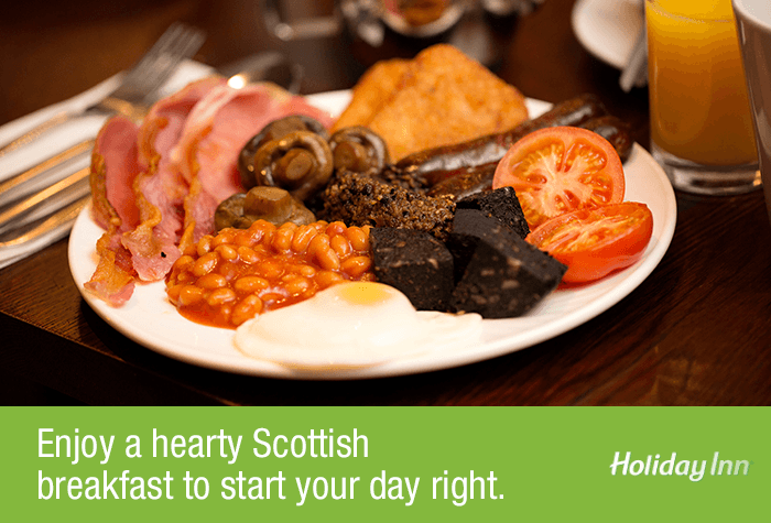 Scottish Breakfast at the Glasgow Airport Holiday Inn