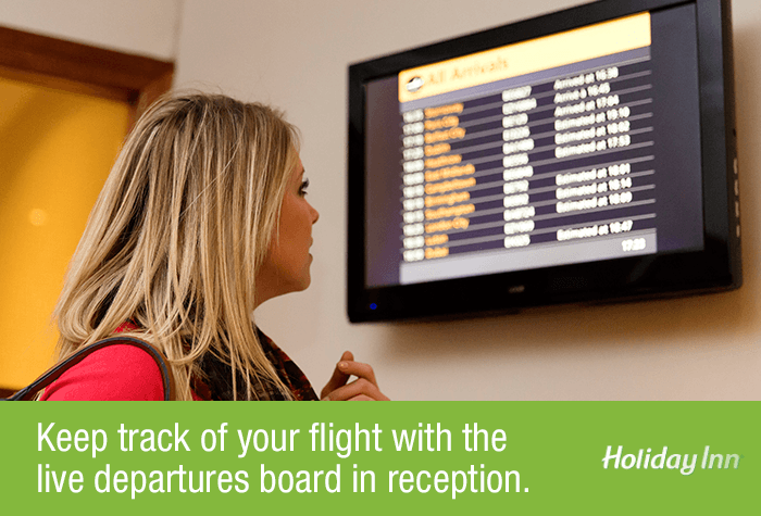 Glasgow Airport Holiday Inn Departure Board